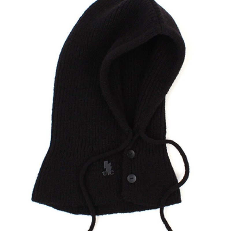 

Universal chemistry wool knit black open balaclava FREE
