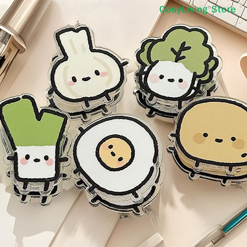 1 Paar Süßer INS Animierter Obst-Siegelclip Notizclip Cartoon-Dekoration Geschenk Acrylclip Büroaccessoires