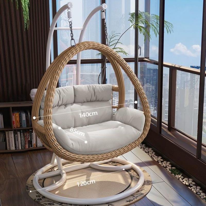 Indoor Swing, Cradle, Hanging Chair, Lazy Home, Balcony Hammock, Bedroom Internet-famous Bird’s Nest Rattan Chair