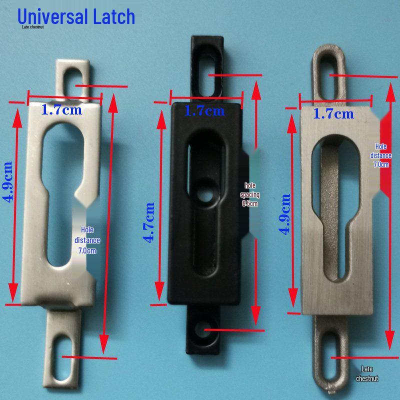 304 Stainless Steel Adjustable Lock Hook for Sliding Door & Window - Single/Double Lock Point Accessory