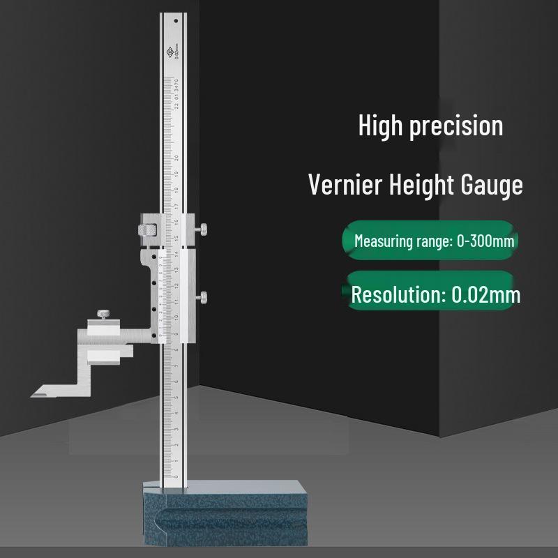 Ha Liang Vernier Caliper, Stainless Steel, 0-200/300/500 Mm Scriber, 0.02 Mm Precision