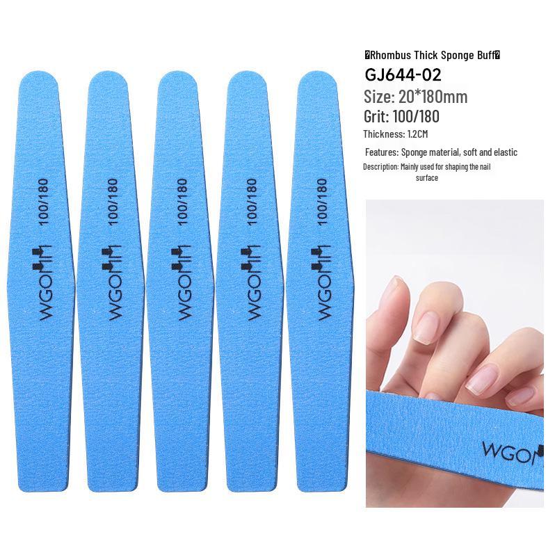 Double-Sided Sponge Nail File & Polishing Strip for Salons