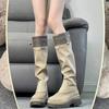 Slimming Thin Heel Long Boots Women's Western Cowboy Boot Thick Bottom Spring Summer New Style Fashionable Polyurethane Material