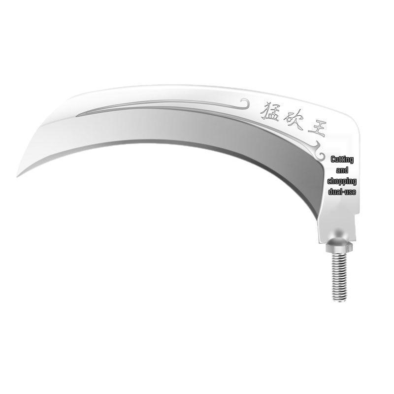 Large Multifunctional Manganese Steel Sickle for Grass, Reed, and Fishing