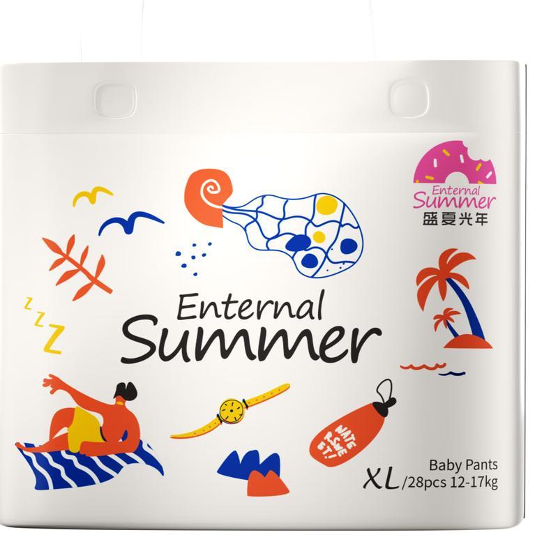 

Summer Light Year Momo Tea Ultra-Thin Pull-Up Diapers