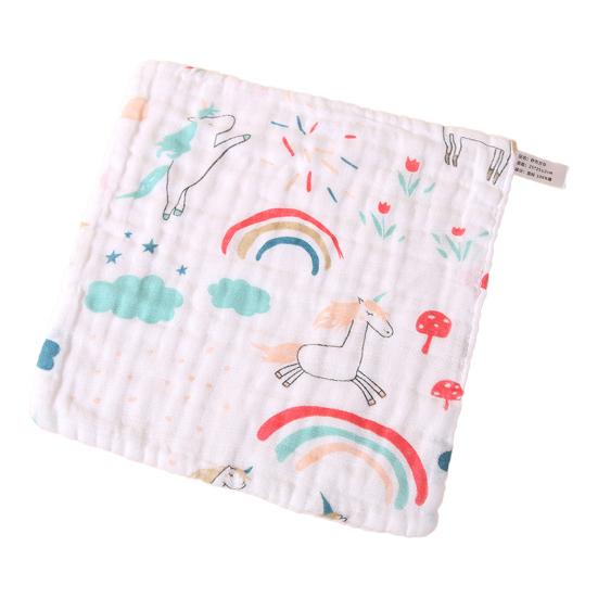 Handtuch Cartoon Druck Wasser Saugfähigen Quadratische Form Baby Taschentuch Muster Handtuch für Hause