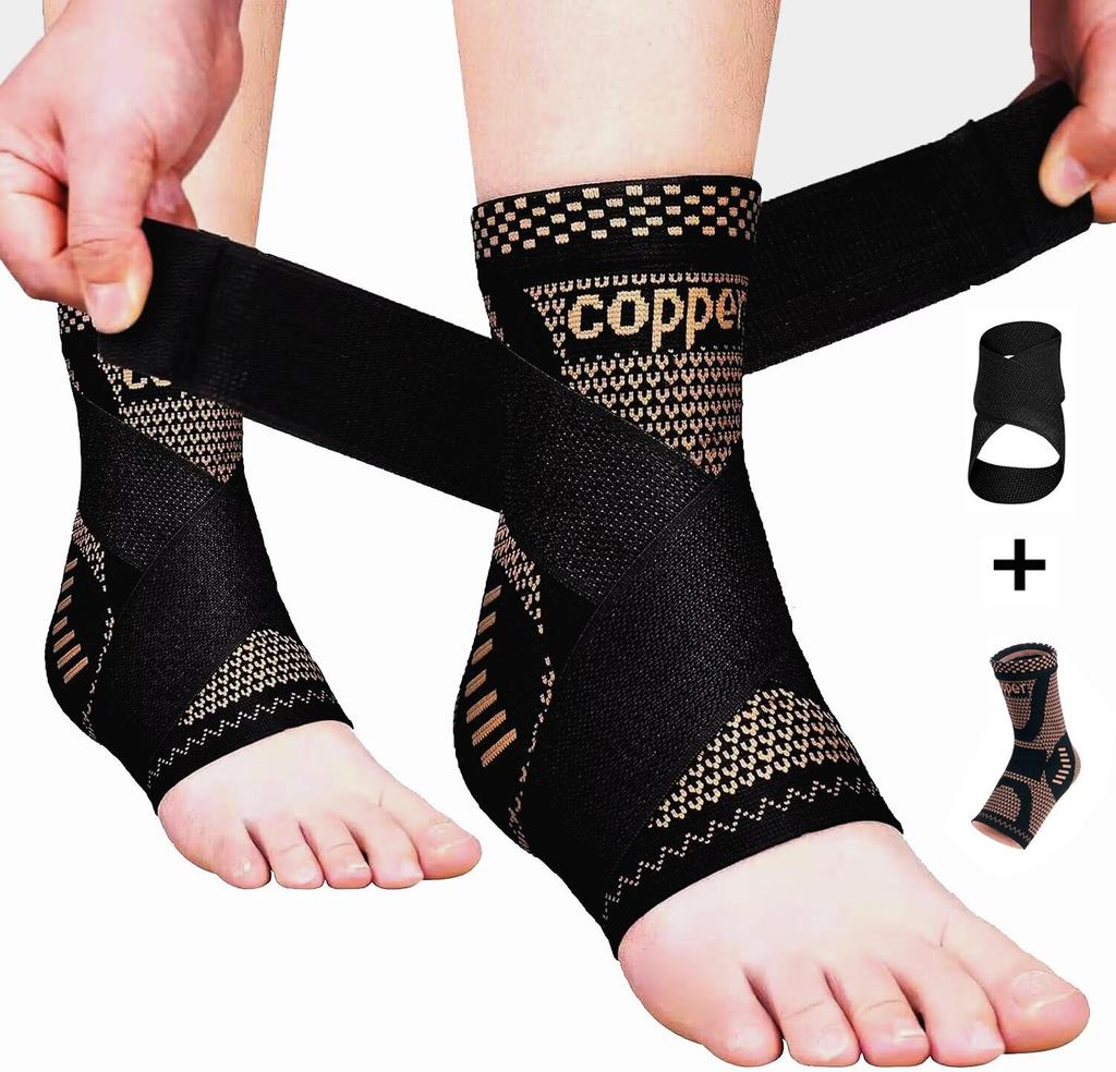 Atmungsaktive Knöchelbandage aus Kupferfaser-Nylon für Sport