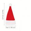 5/10/20Pcs Christmas Hat for Fork Knife Tableware Decorations Plush Mini Santa Hat Family Party Decor New Year Gifts Xmas Hat