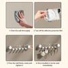 No Drilling Wall Mounted Rack Hook Strong Load-bearing Reusable Suction Cup Hooks Storage Supplies Space Saving for Home/Office