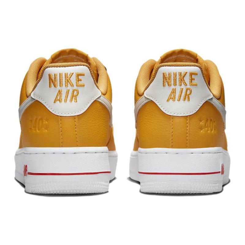 Nike Air Force 1 Low '07 Se 40th Anniversary Yellow Ochre Mini Swoosh Women's Sneakers DQ7582-700