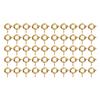 50 Pcs Spring Ring Clasps 6mm Diameter 1.5mm Hole Decorative Copper Round Clasps for Jewellery Gold