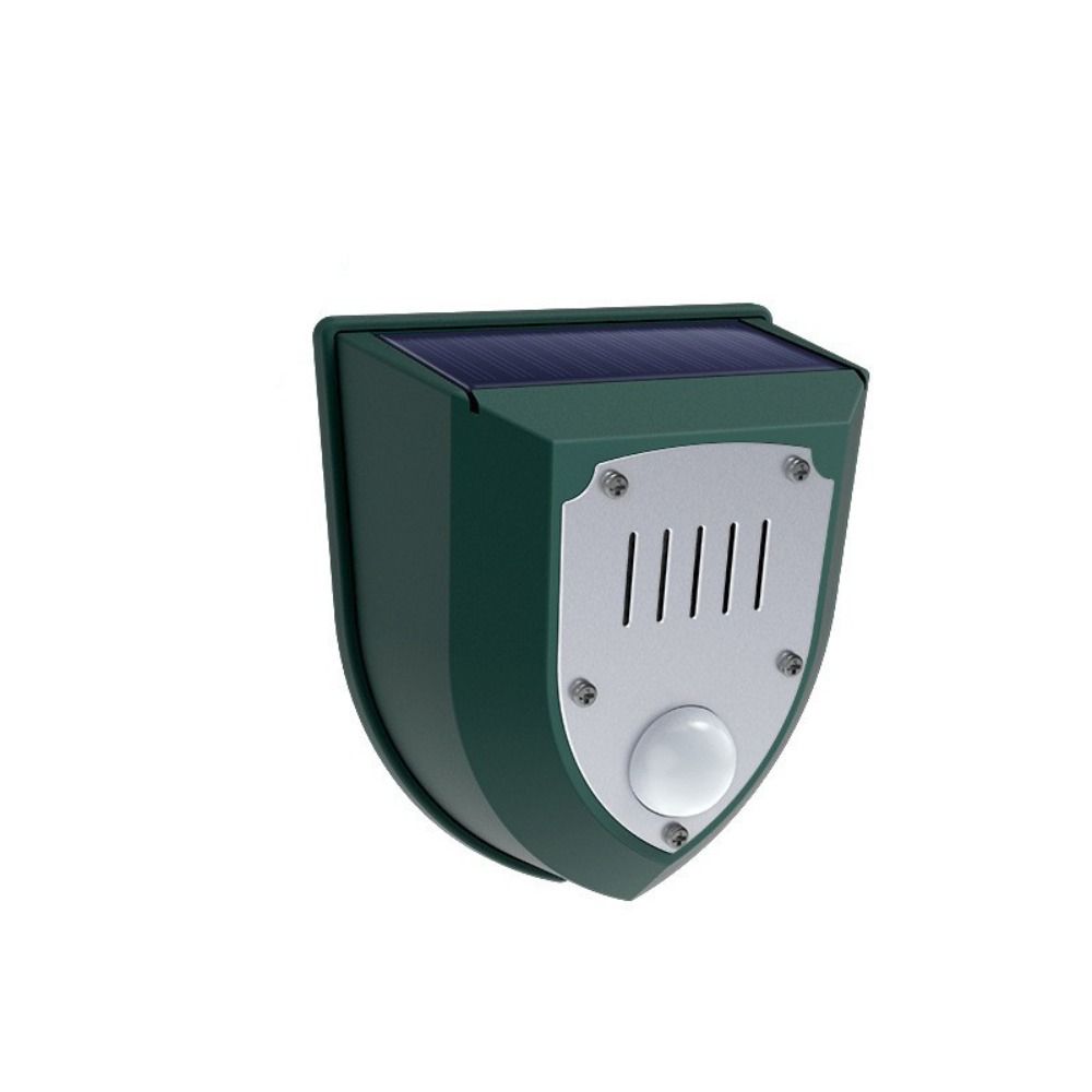 Weatherproof Solar Motion Sensor Alarm Solar Powered Waterproof Animal Repeller Infrared Detection Deer Away Device Garden Yard