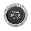 Yianyal Rhinestone Car Engine Start Stop Decoration Ring - Push Start Button Ignition Ring