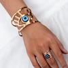 Women's Adjustable Demon Eye Bracelet & Ring Set
