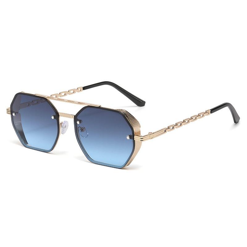 Cool Square Designer Sunglasses Women Men Metal Frame Geometric Sun Glasses Female Male Brand Fashion Oculos De Sol UV400