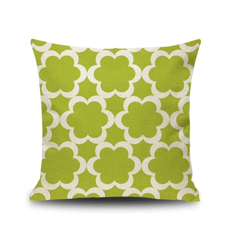 

Яркая Геометрическая Наволочка для Подушки Декоративная Геометрия Плед Подушка Креативное Домашнее Украшение для Подушек на Диван Сиденье Автомобиля 18x18Inch