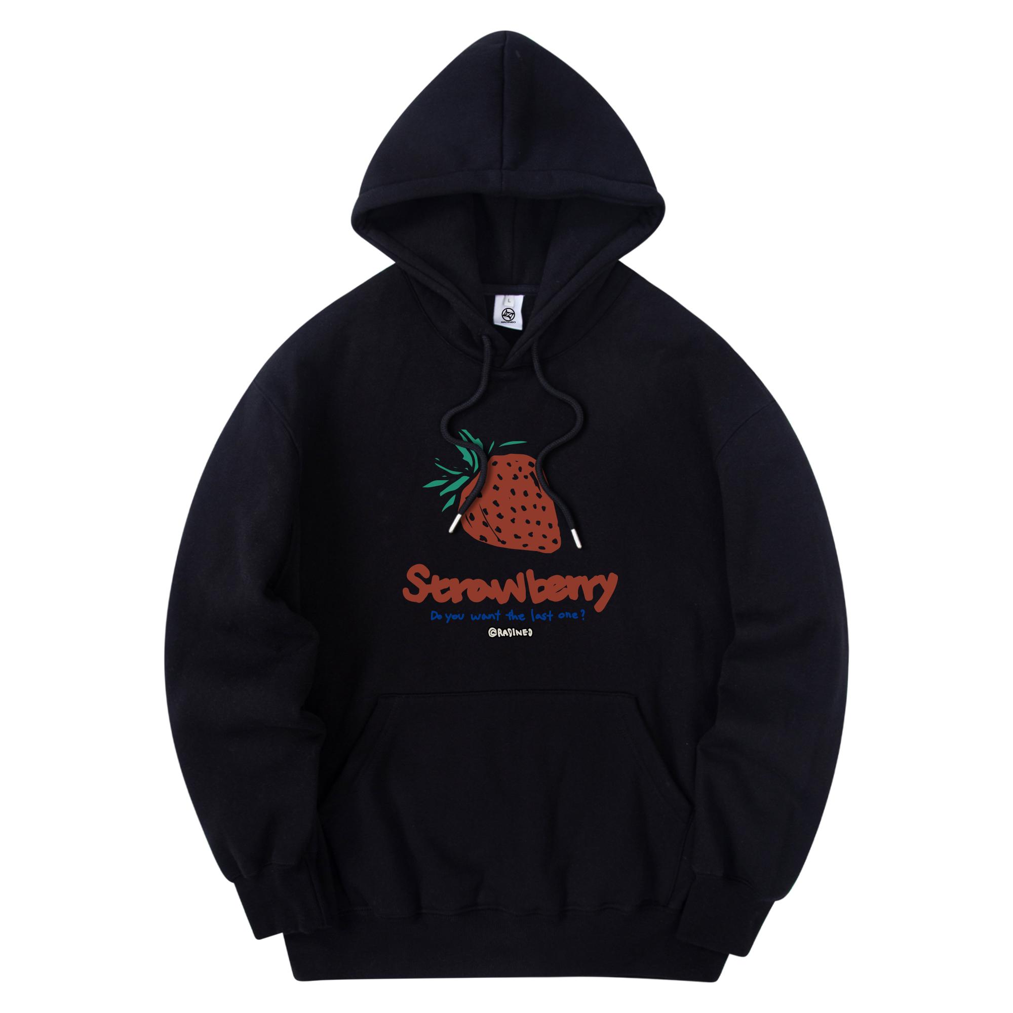 Radineo Strawberry Hoodie Black Black (Black)/M
