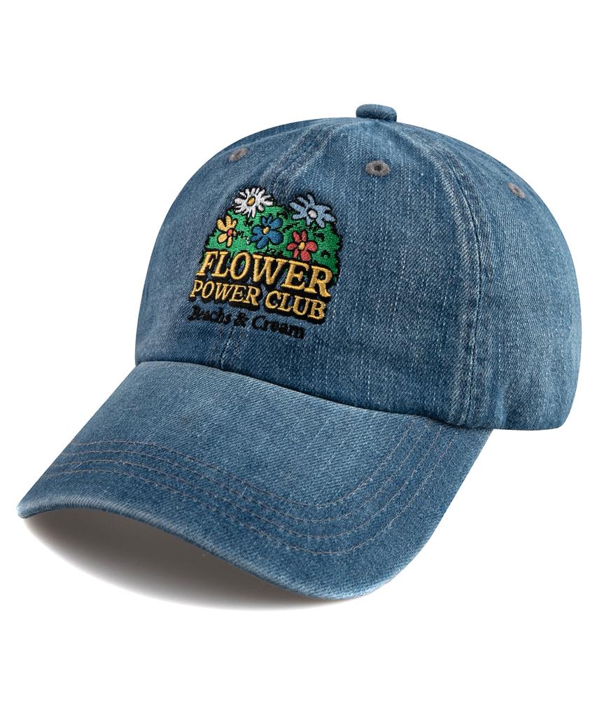 Bichiseuaenkeulim Flower Power Club Ball Cap-Light Blue[Denim]