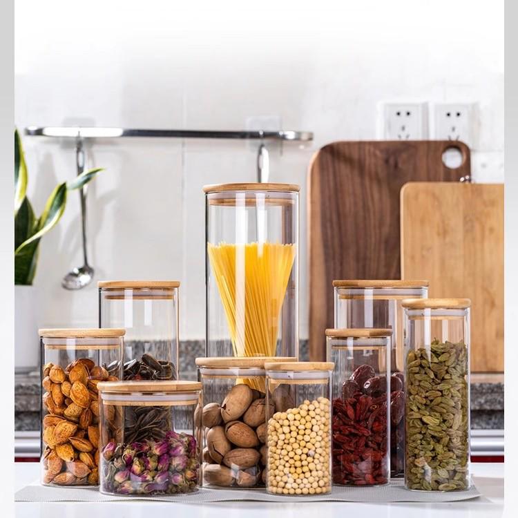 Glass Sealed Storage Jar with Lid for Tea, Dried Fruits, Grains, and Snacks