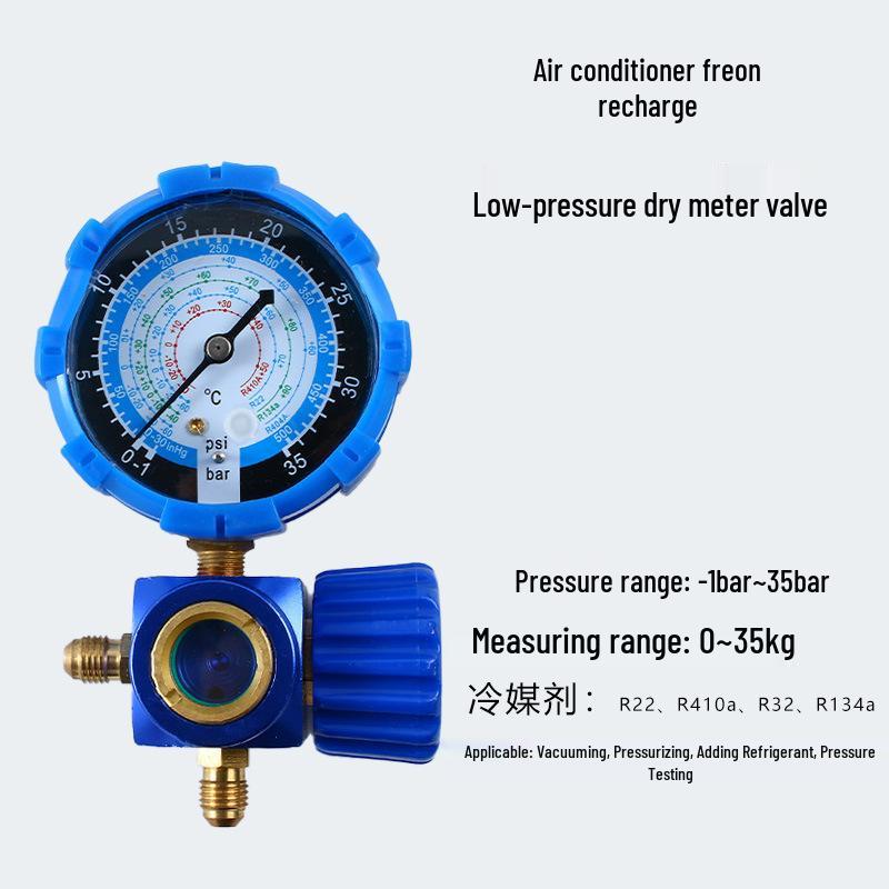 

Single Gauge R410a Air Conditioner Charging & Exhaust Valve Pressure Gauge