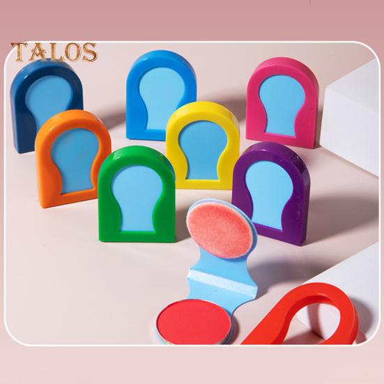 1/8Pcs 8 Colors Temporary Hair Chalk Washable Disposable Hair Dye Pressed Powder Single Color Men Women Hair Coloring Powder Box Halloween Cosplay