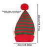 Santa Hat With Ears Striped Christmas Dwarf Hat For Adults Kids Family Holiday Party Cosplay Festival Celebration Christmas Gift