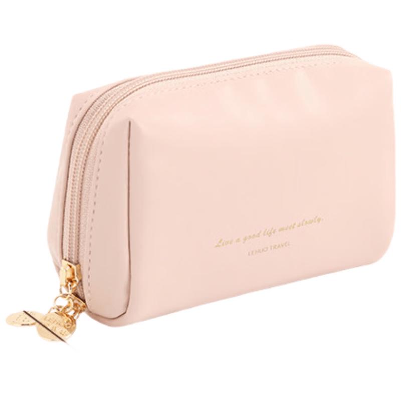Portable Mini Leather Travel Cosmetic Bag