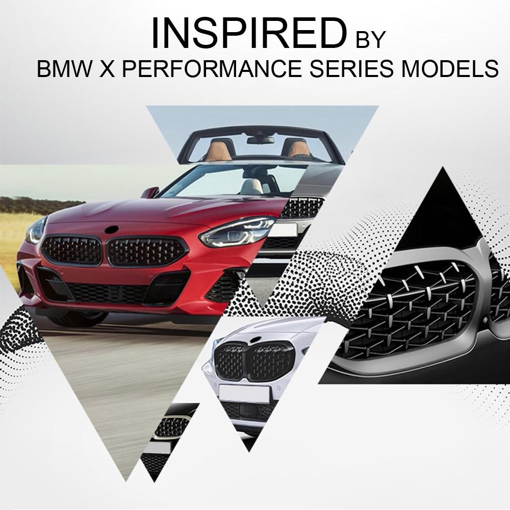 Auto ABS Diamond Krycí mřížka předního nárazníku Závodní mřížky pro BMW řady 5 G30 2017-2020 Výměna stylu grilu