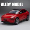 2026 New 1:32 Scale Tesla Electric Vehicles Alloy Diecast Model Cars Sound and Light Boys Gift Collectibles Pull Back Children's Toys