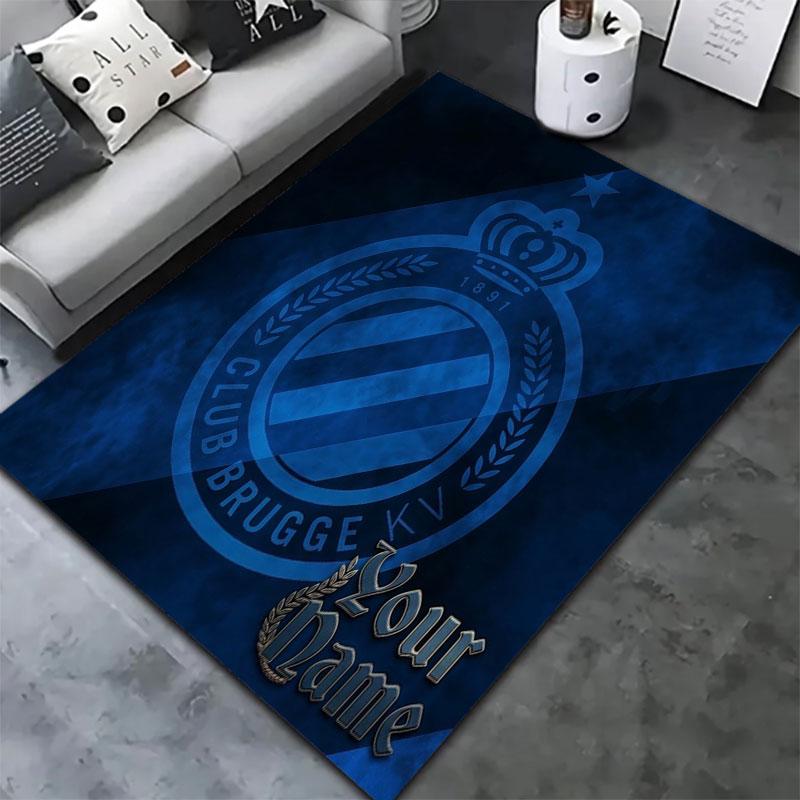 Club Brugge KV Custom Name Carpet Rug for Living Room Bedroom Home Sofa Decoration,Kids play Non-slip Floor Mat