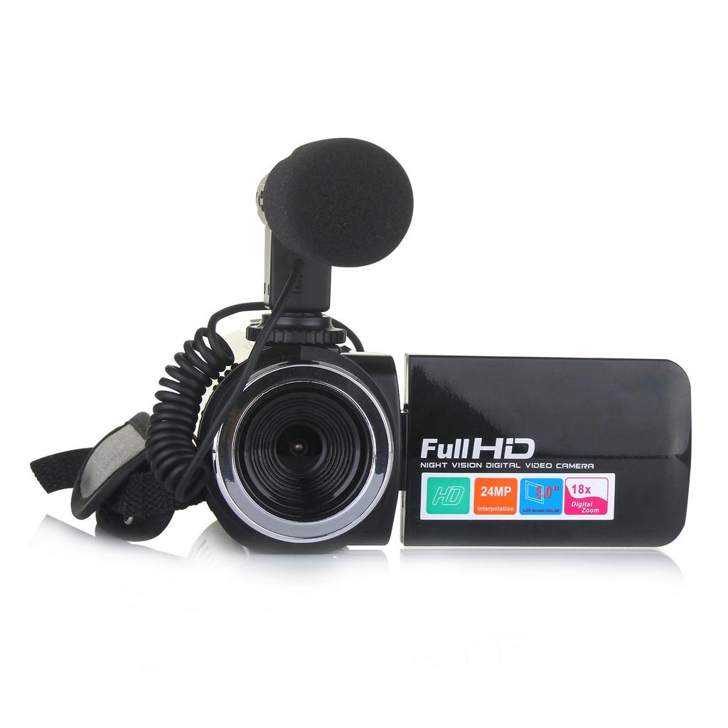 24MP HD Digital Camcorder with Hot Shoe and PC Camera Function