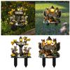 Squirrel Decorative Garden Stake 2D Creative for Flower Bed Outside Backyard