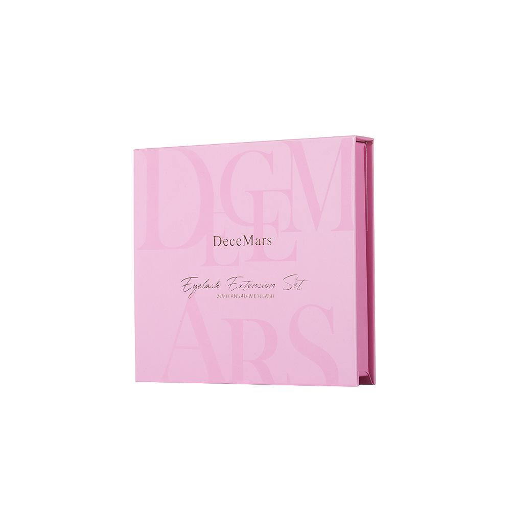 DeceMars 4D Four-Leaf Clover Shape Natural Curl Eyelashes - Large Capacity, 2200 Fans D 0.07 Curl