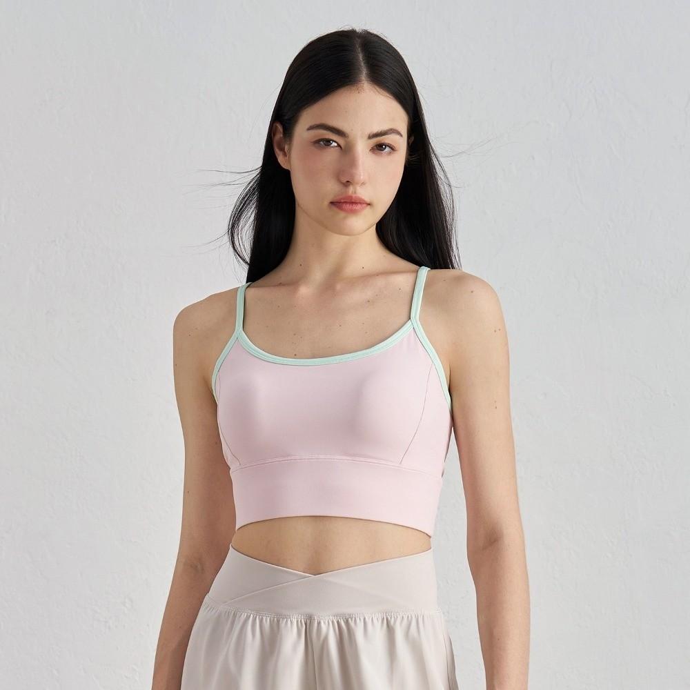 Contrasting Color Yoga Underwear Splicing Design Sports Bra Fashionable Sports Vest  Fitness