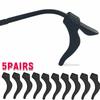 20/100pcs Silicone Anti-slip Ear Hook for Glasses Elastic Grip Temple Tip Stoppers Holder Eyeglasses Eyewear Retainer Holders