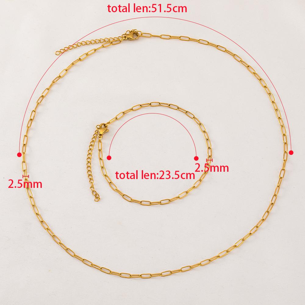 1PC 5PCS New Stainless Steel Frosted Necklace Bracelet Set Jewelry Making Gift Thick Link Chain OT Buckle Clasp Handmade Chokers