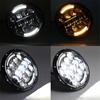 EASY PLUG AND PLAY INSTALLATION - This 7 inch headlight direct fit 3 prong plugs on headlight(H4). Comes with H4/H13 adapter.