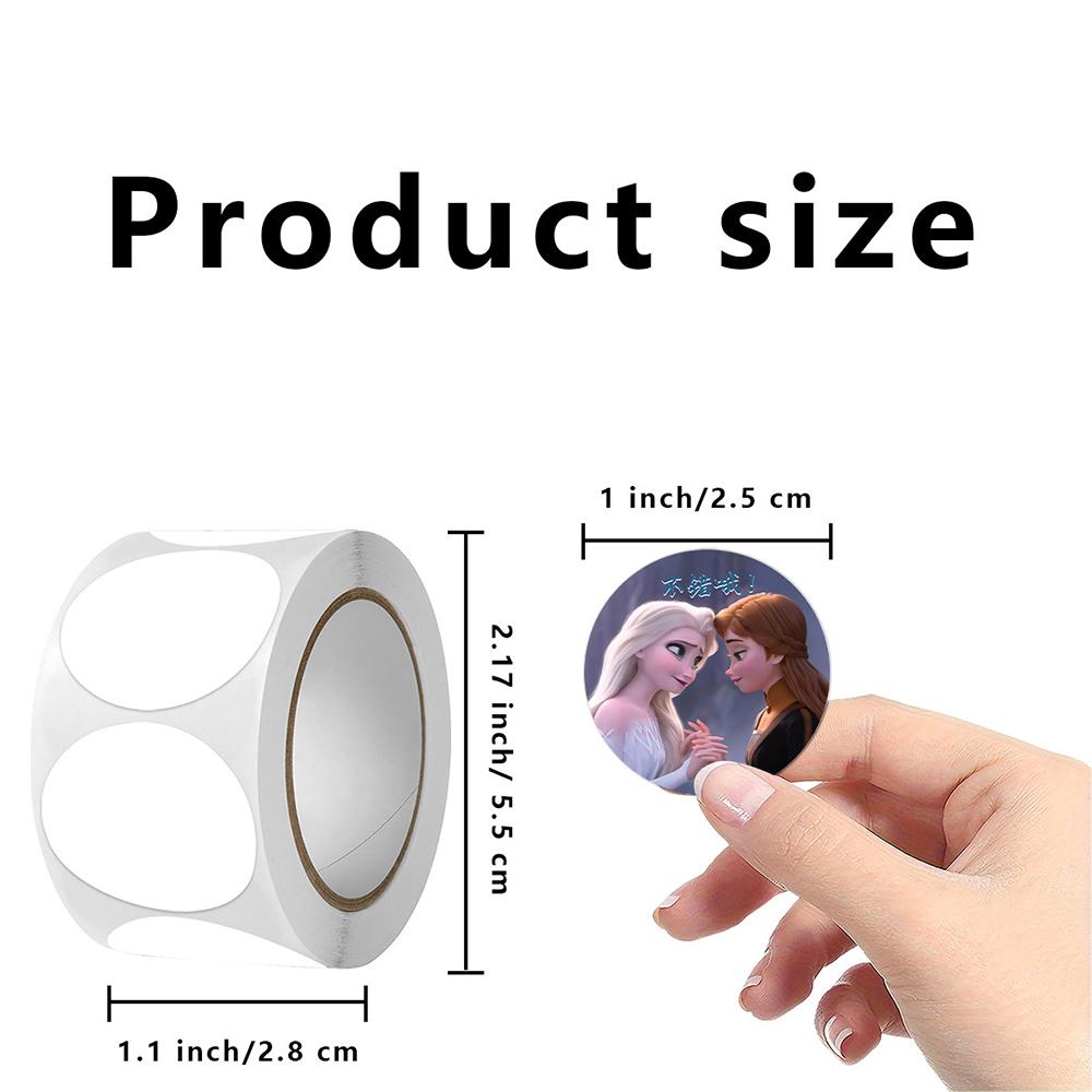 500Pcsroll Disney Frozen Cartoon Reward Stickers Anime Princess Elsa Sealing Decals Notebook Laptop Phone Sticker For Kids Toy