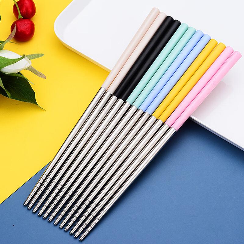 Ru Han Wheat Straw Stainless Steel Chopsticks