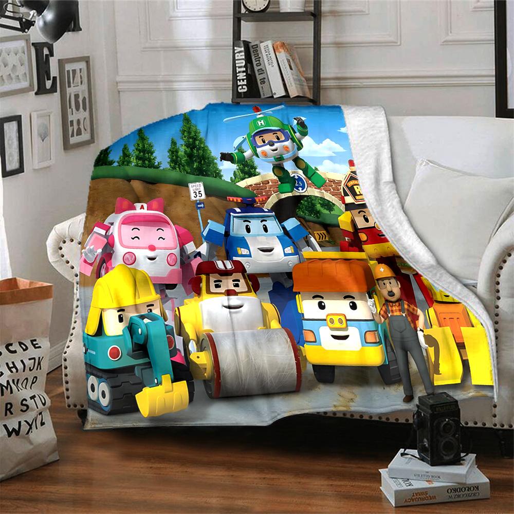 1pc Robotic Heroes Action flannel Blanket for Super Soft Cute Comfort Blanket for Travel Bedding Couch Sofa Blanket Y73061