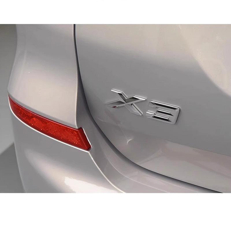 3D Car Letters Trunk Badge Sticker For BMW X1 E84 F48 X3 E83 G01 F25 X4 F26 G02 X5 E53 F15 E70 X6 E71 F16 Emblem Logo Lettering