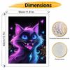 Disney Neon Cat Oil Painting Hand Painting Coloring Painting Handmade Diy Home Decoration Gift