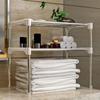 Detachable Stainless Steel Shelf for Kitchen Bathroom Bedroom, Household Microwave Oven Shelf Seasoning Storage Holder