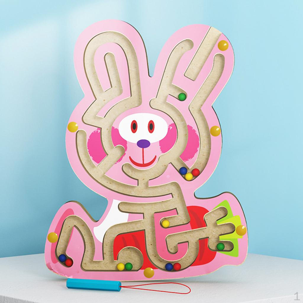 Maze Puzzle, Wooden Toy, Improve Logical Learning Toys, Puzzle-Animal Shape Rabbit