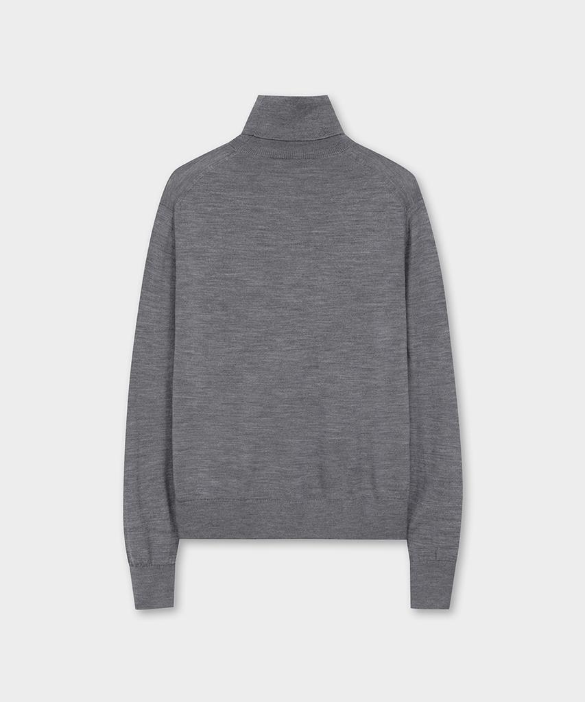 BROOKS BROTHERS [Women'S] Merino Wool Turtleneck Sweater (Grey) (Bbwuwf4031Wef)
