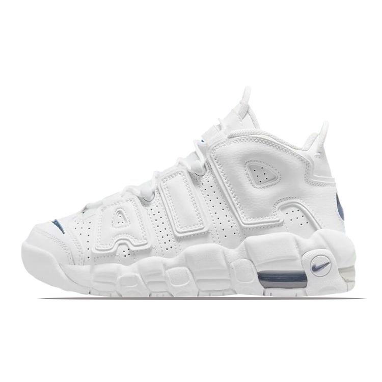 Nové Nike Air More Uptempo Bílá Půlnoční námořnická modř GS DH9719-100