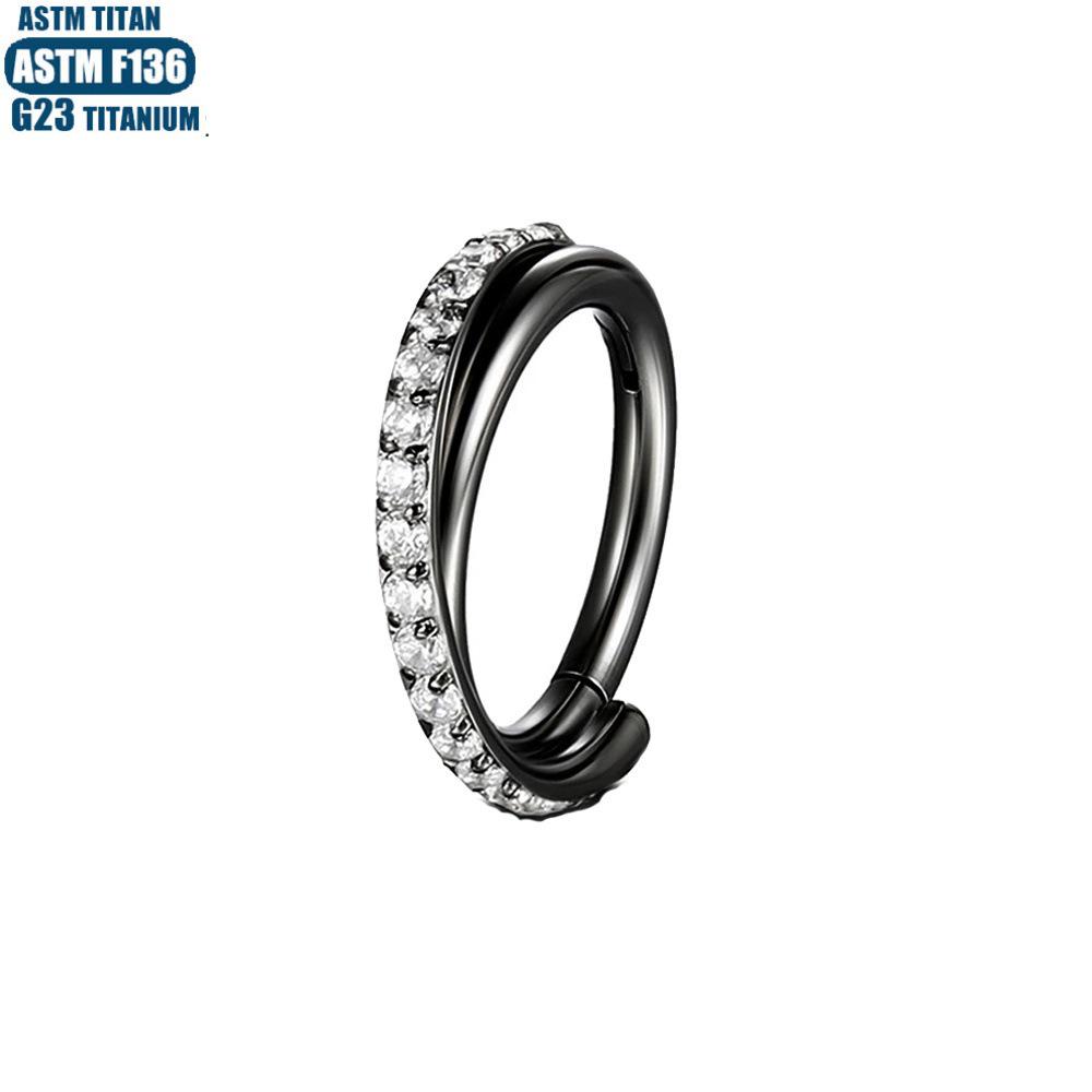 G23 Titan Nahtloser Crossover Septum & Tragus Nasenring Piercingschmuck