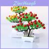 Fake Fruit Potted Plant Ornament With Plastic Craft For Living Room Desk Decor