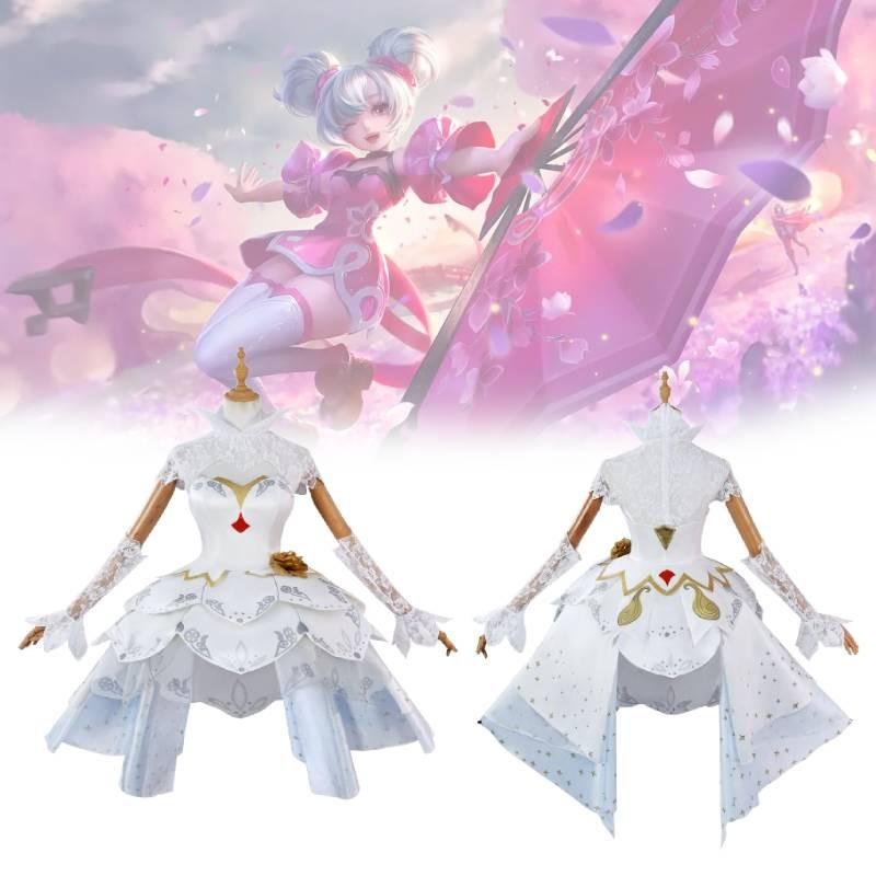 Of Kings Honor Xiao Qiao Cosplay Costume Set Party Accessories Fashion Fans