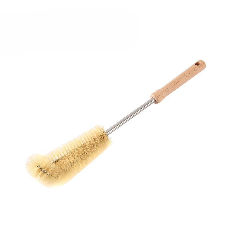 

Щетка с деревянной ручкой для чистки детских бутылочек, термосов, бутылочек с водой, удлиненная подвесная щетка с длинной ручкой medium brush #C10EB#